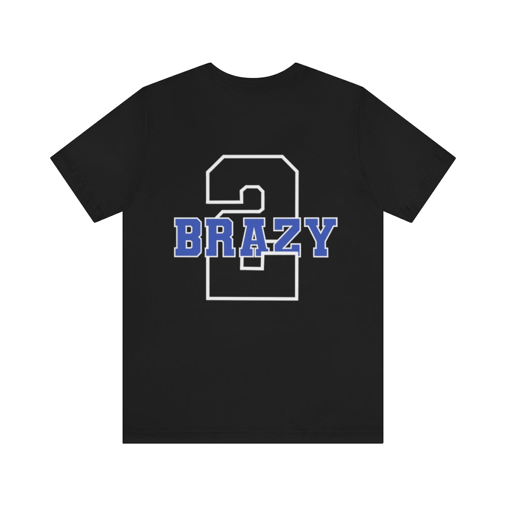 Jerkaila Jordan: 2 Brazy Tee (Blue)