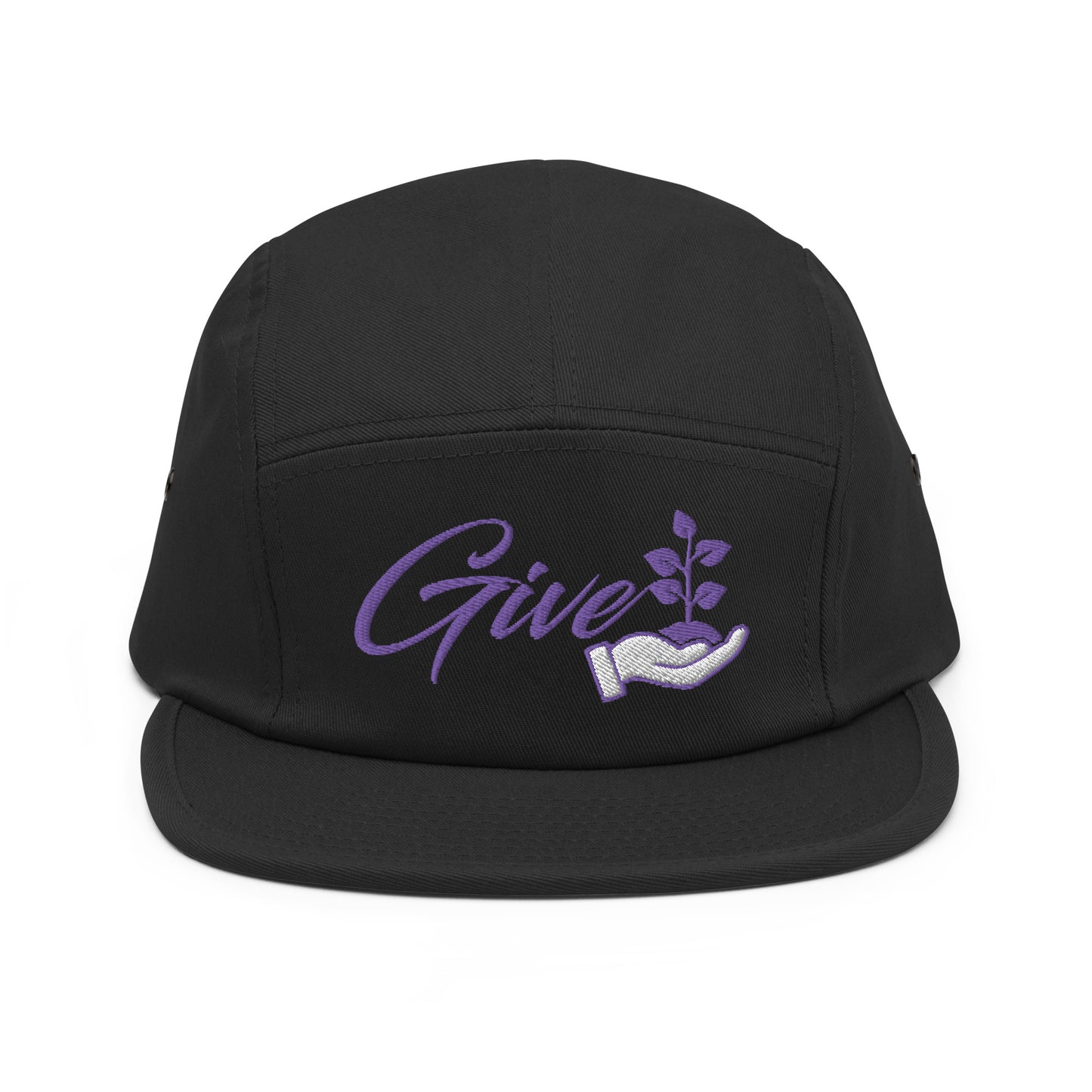 Give Foundation 5 Panel Hat (Purple)