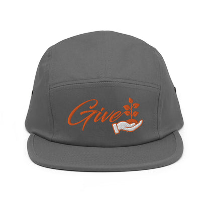 Give Foundation 5 Panel Hat (Orange)