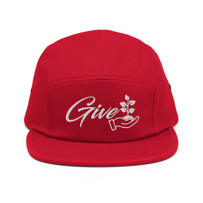Give Foundation 5 Panel Hat (White)