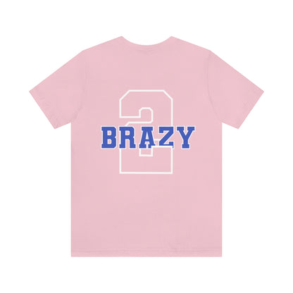 Jerkaila Jordan: 2 Brazy Tee (Blue)