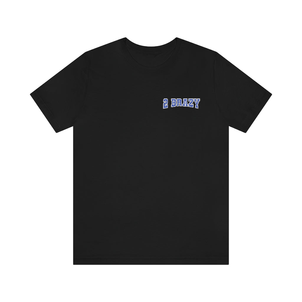 Jerkaila Jordan: 2 Brazy Tee (Blue)