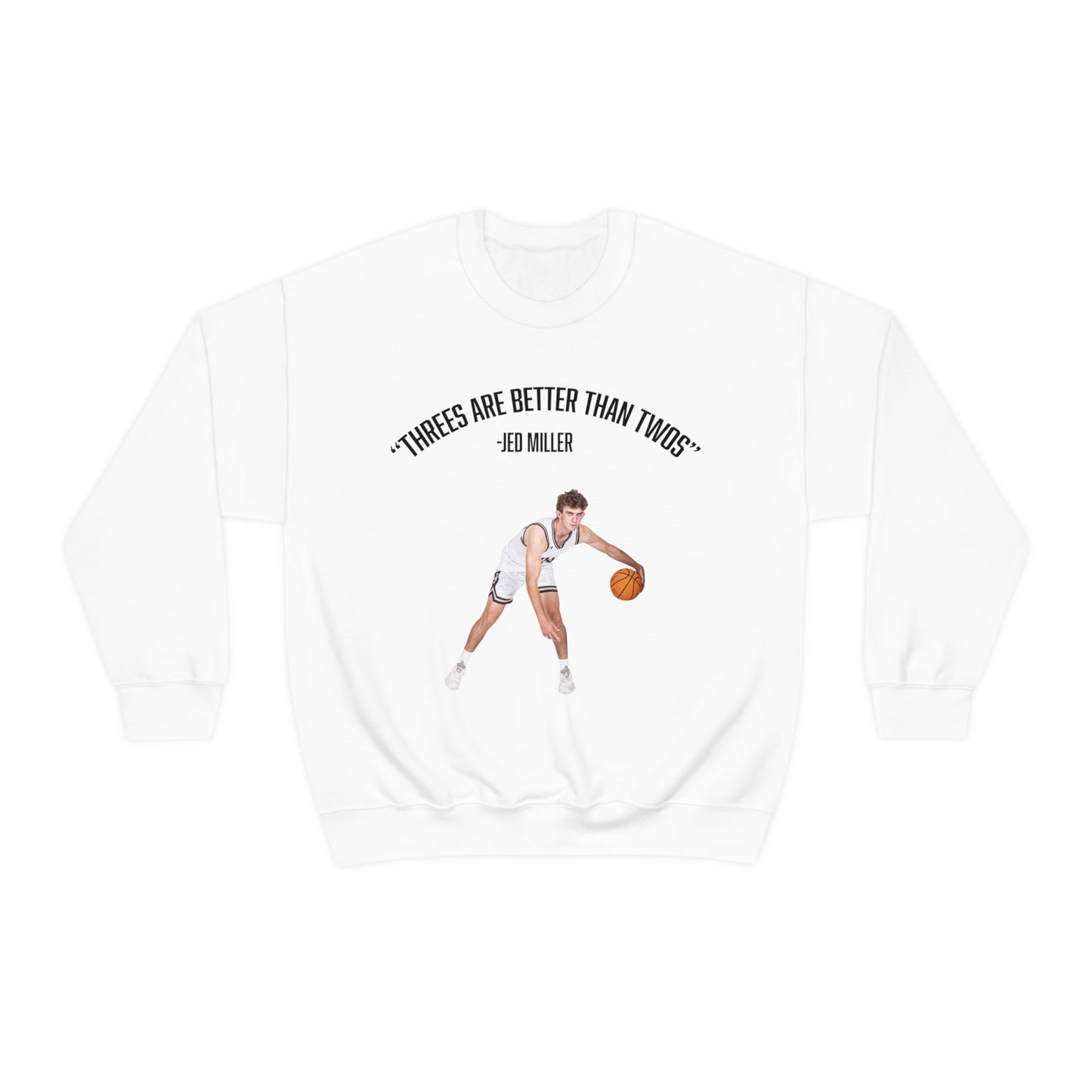 Jed Miller: Threes Are Better Than Twos Crewneck