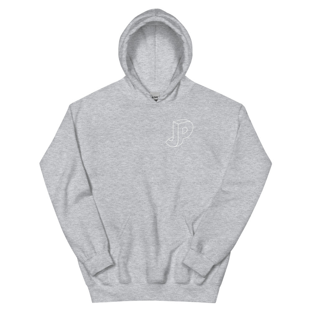 Justine Pissott: JP Outline Logo Hoodie